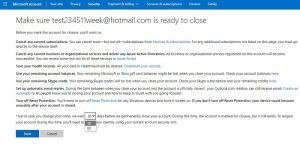 تسجيل الدخول إلى Hotmail حذف البريد الإلكتروني جاهز إغلاق