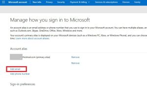 Hotmail تسجيل الدخول Outlook إضافة بريد إلكتروني