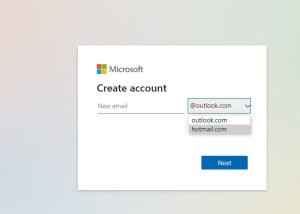 Hotmail إعادة تسمية Outlook إنشاء حساب